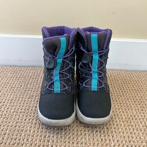 Merrell Kids Black and Teal Winter Boots